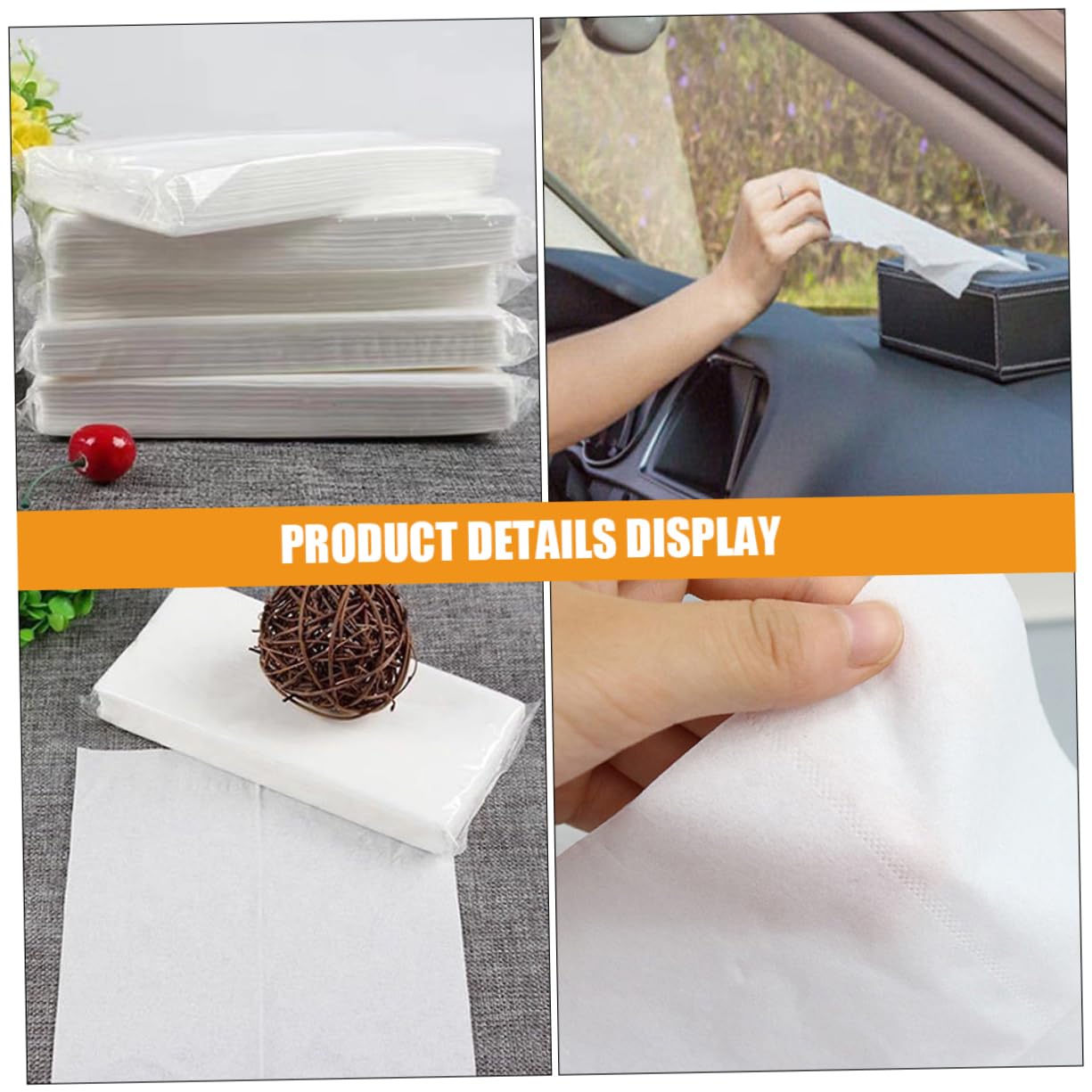 ULTECHNOVO 2stücke Auto Visor Taschentuch Nachfüllungen Praktische Und Stilvolle Auto-papiertücher Für Sonnenblende Restaurants Und Hotels