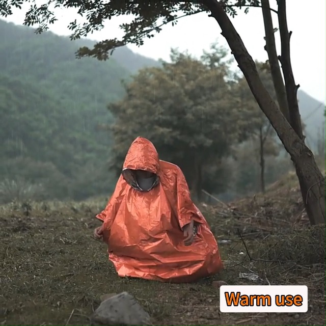 ZORVYN Lot De 3 Ponchos De Survie – Indispensables Pour Rester Au Chaud Et Visible