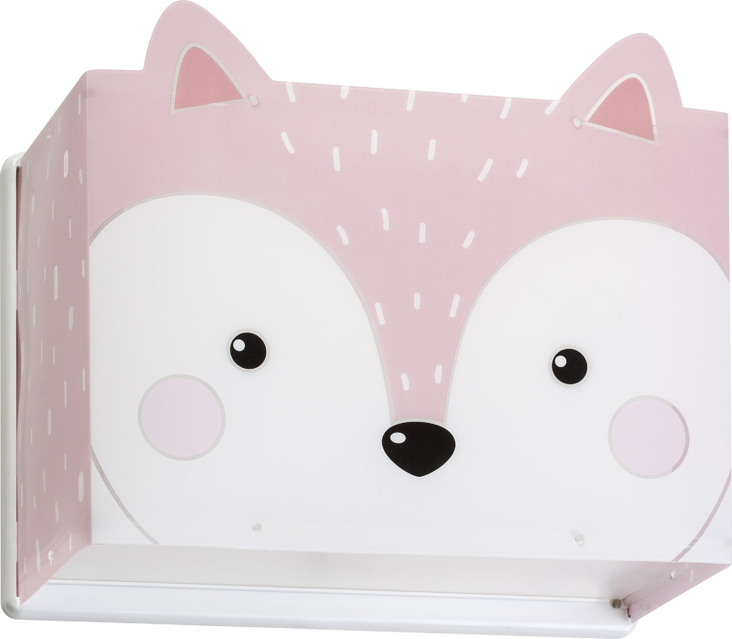 Dalber Lámpara Aplique infantil de pared Little Fox Zorro Rosa Animales