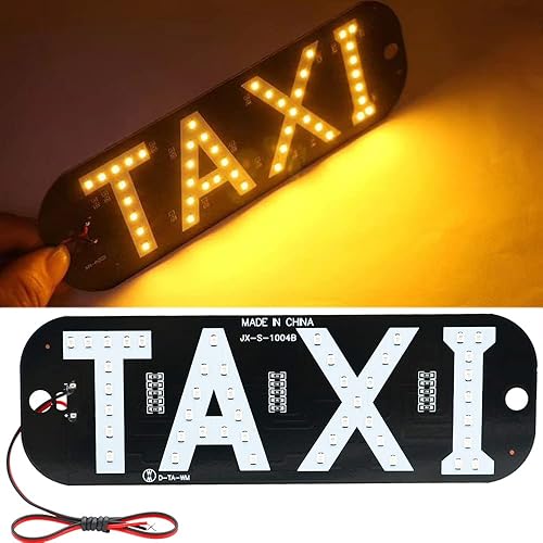 Miniatura 9 de 2 unids Taxi Led Car Parabrisas Cabina Indicador Lámpara 12V Taxi Signo Bombilla Parabrisas Taxi Guia Luces (Rojo)