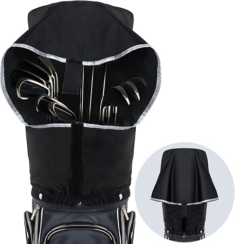 Miniatura 7 de LZFAN Funda para bolsa de golf, protector para palos de golf, cubiertas impermeables para lluvia y polvo, fácil acceso para bolsa de golf, cubierta
