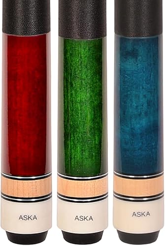 Miniatura 4 de Juego de palos de billar Aska L2, arce canadiense Hard Rock de 58 pulgadas, junta de 516 x 18, punta dura de 0.512 in, pesos mixtos