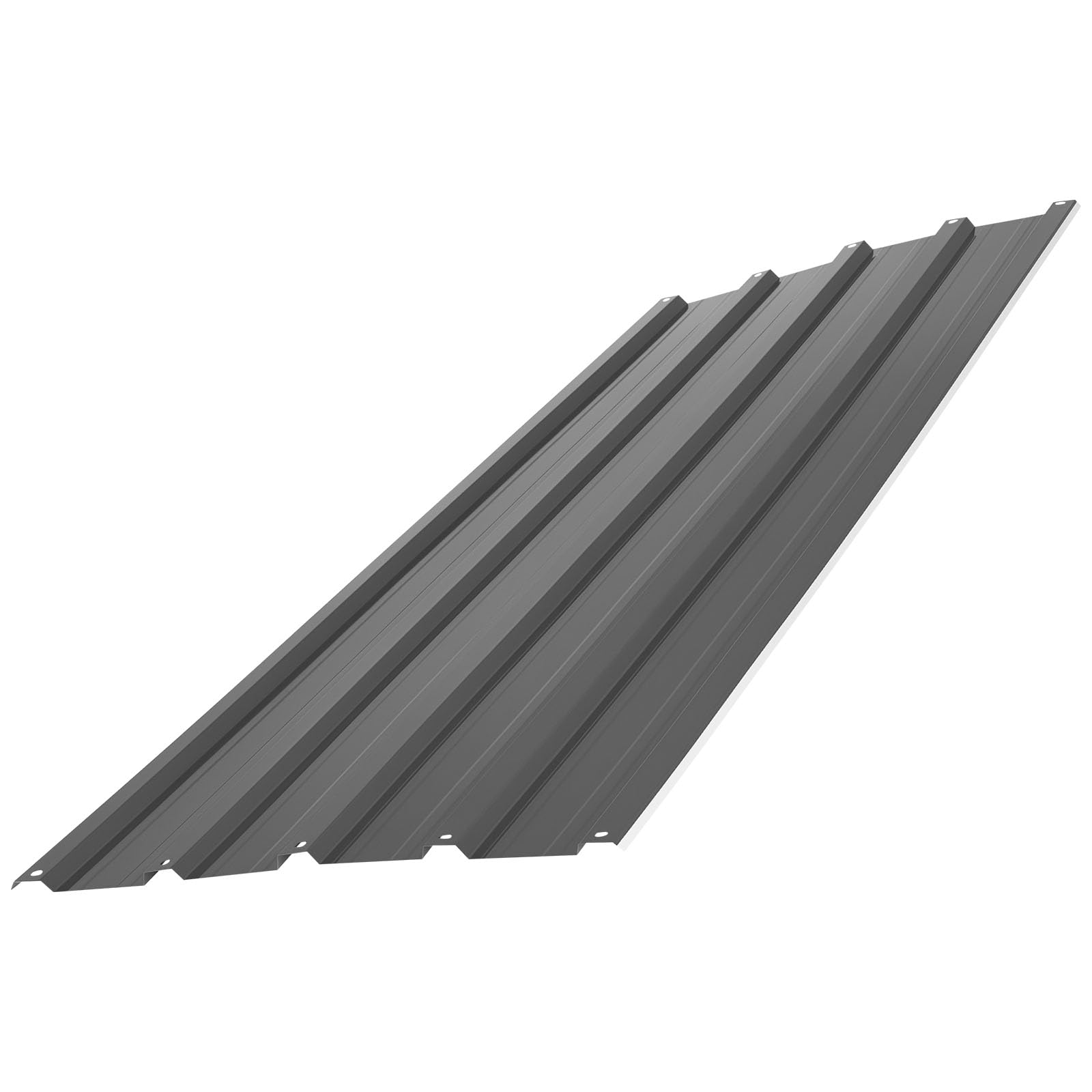 VEVOR Paneles de Techo 20 Piezas 1080 x 426 mm, Láminas Metálicas de Acero Galvanizado, Chapa Ondulada Resistente a la Intemperie con Kit de Tornillos y Guantes para Garaje, Cobertizo y Granero, Gris