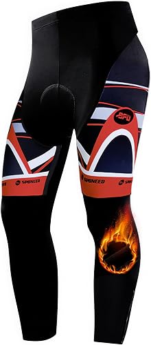 Bicycle Men Tights Cushioned with Zipper Bike Riding Peloton Cycling Padded Pant
