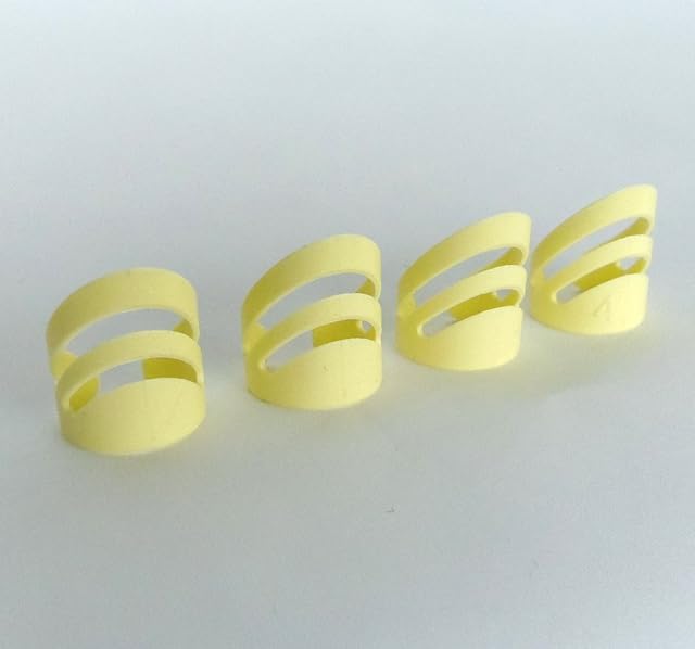 Guitar Finger Picks Alaska Style Set of 4 XL Plastic plectrums by Clearwater