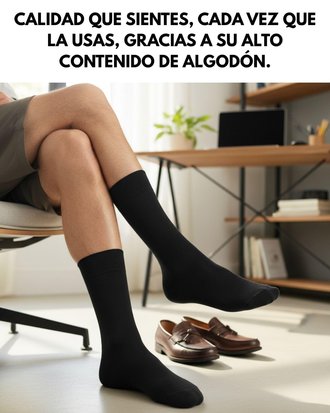 10 Pares Calcetines Clásicos Hombre Mujer Algodón Comodos Transpirables