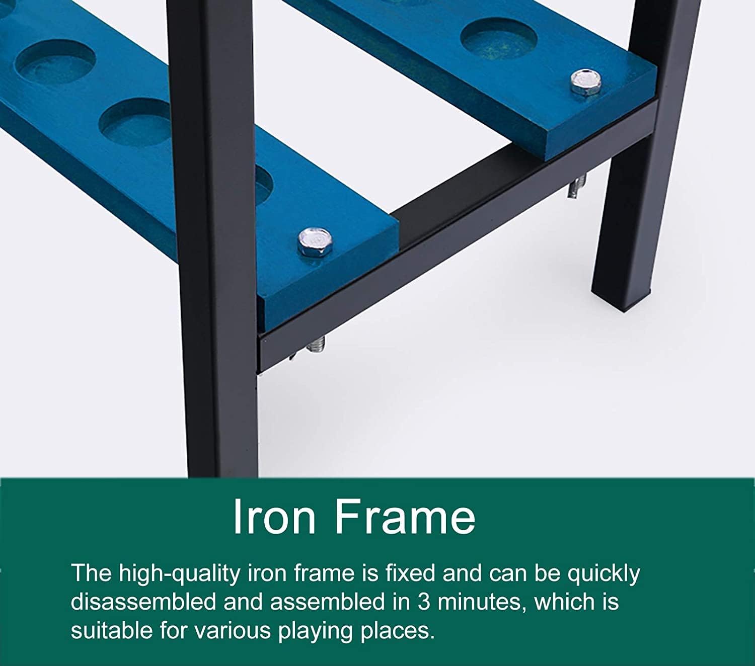 Golf Club Shelf Storage Rack 18-Hole Holder, Metal Display Stand Club Driving Range Supplies Easy Use, Green (Color : Green)