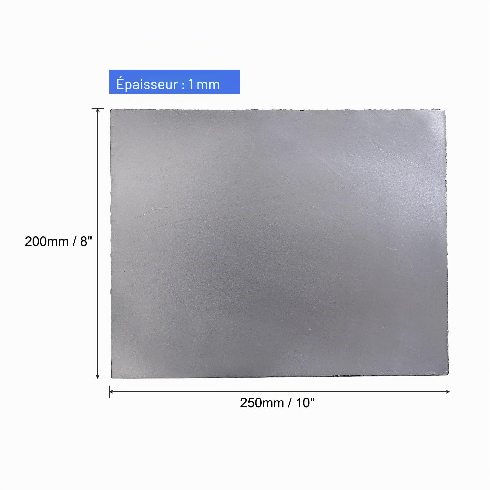 PATIKIL Feuille Graphite Flexible, Graphite, 250x200x1mm, Paquet de 5
