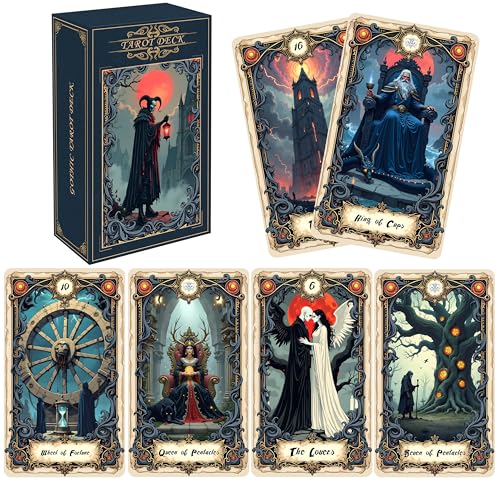 LIGHTOF JUSTICE 78-Card Deck of Original Art - Intuitive Fortune Telling & Divination for Beginners & Experts Premium Cardstock Gift Box