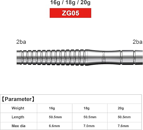 Miniatura 4 de CyeeLife 1416182022g Tungsten Soft Dart Barrels 90%,ZG05 BlackSilver