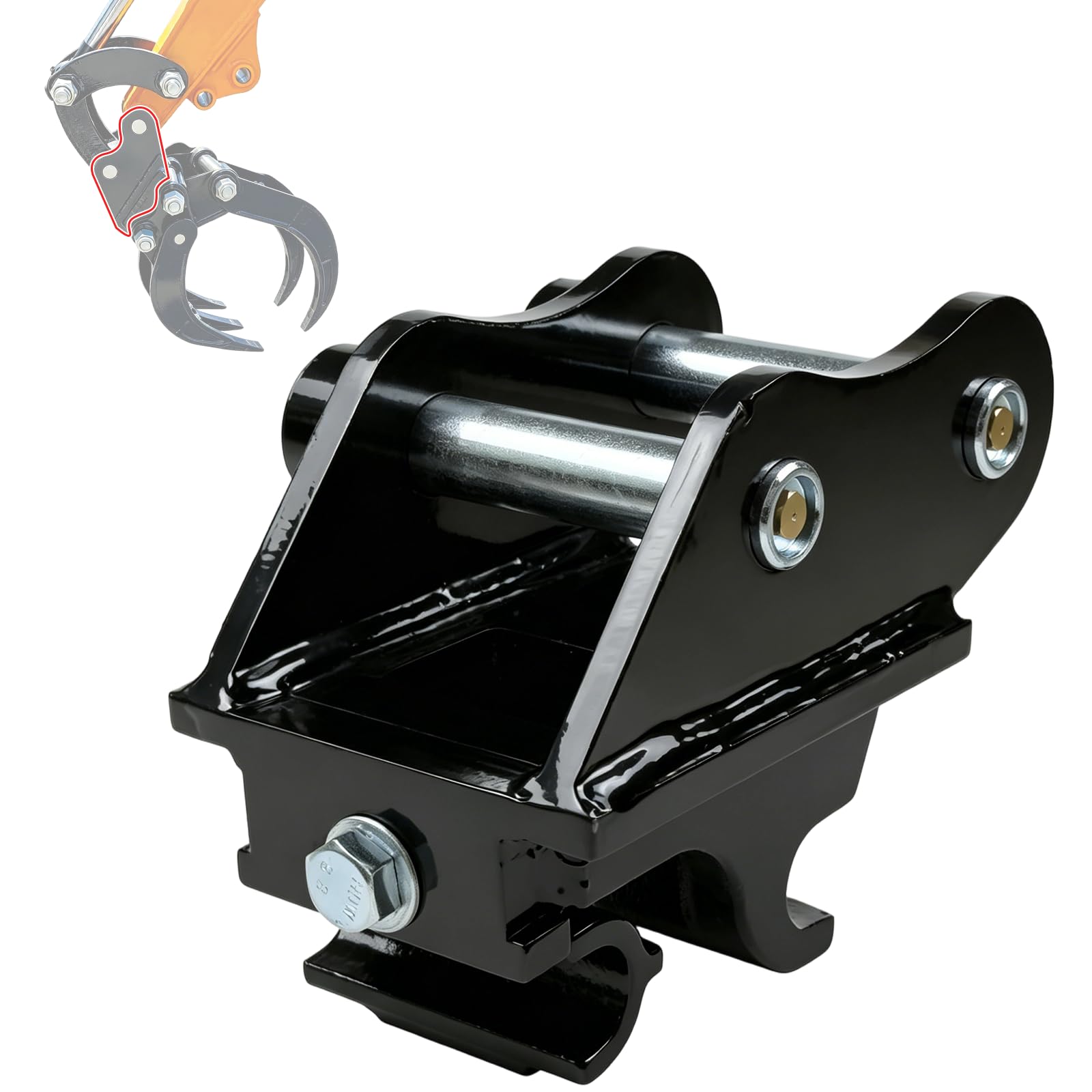 Mechanischer Schnellwechsler – Robuster Kupplungsadapter für Baggerarme, Hochleistungsstahl, Schneller Wechsel von Anbaugeräten für 800-1800 kg Minibagger