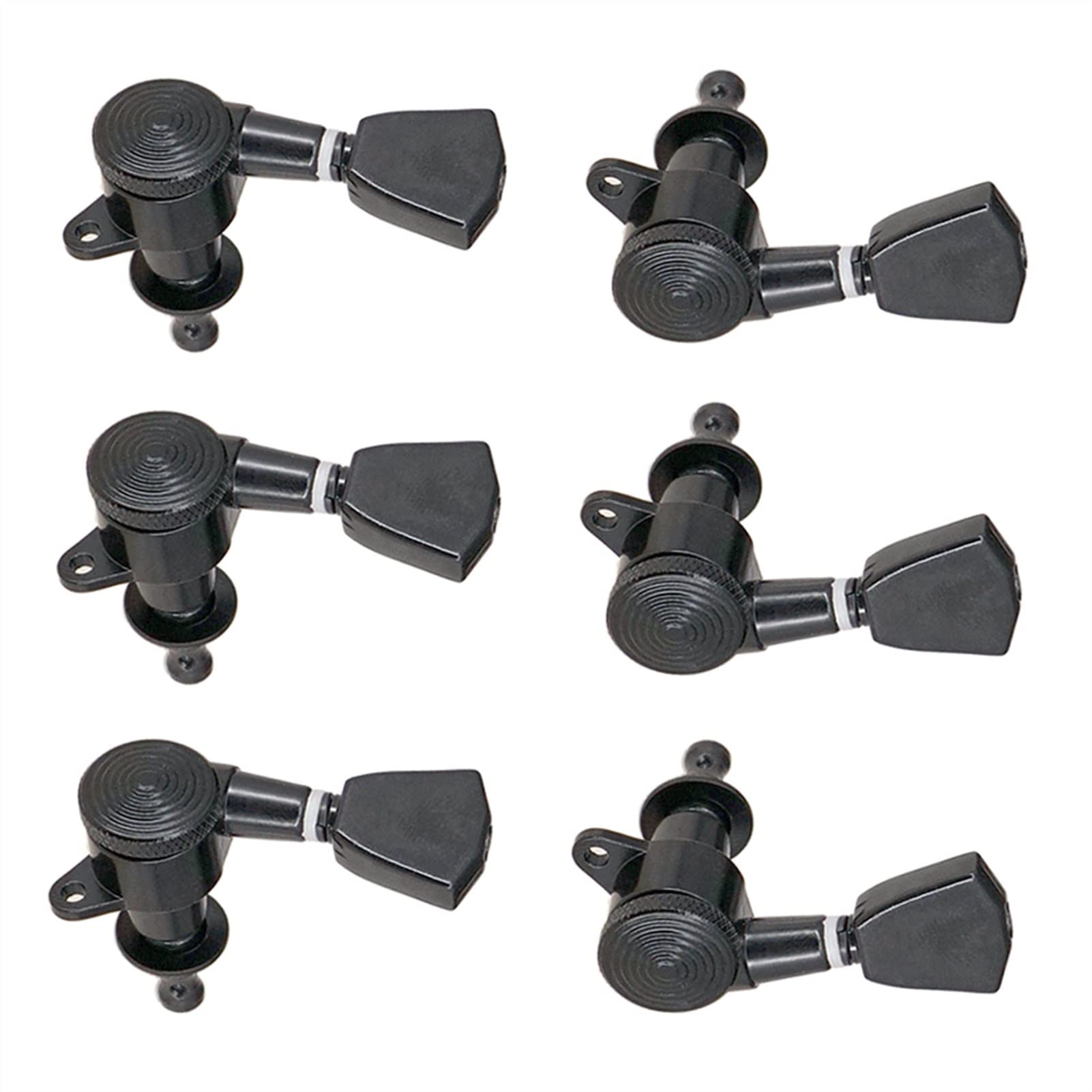 Clavijas Guitarra Cuerdas Repuesto Paquete De 6 Clavijas De Ajuste De Cuerda De Bloqueo para Guitarra Acústica/eléctrica, Negro