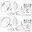 Nenesupply Pump Parts Compatible with Spectra S2 S1 9 Plus Breast Pump to Replace Spectra Pump Parts S2 Accessories Flange 19mm Duckbill Valve Tubing Pumping Bottles Backflow Protector