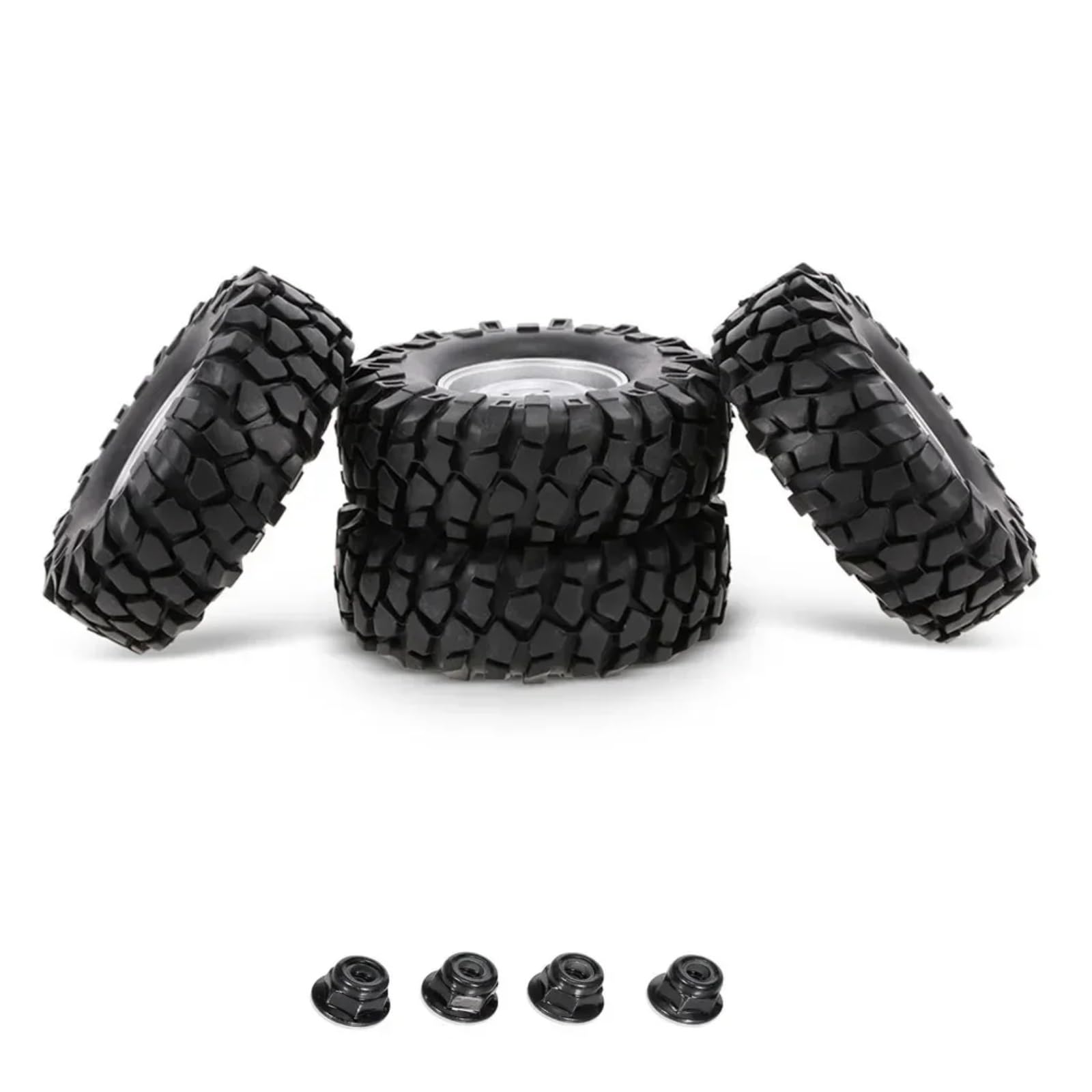 RC Pneumatici Ruote Per HSP Per Redcat Per Traxxas Per TRX4 Per AXIAL Per SCX10 4WD 1/10 4 Pezzi Cerchioni E Pneumatici Esagonali 96 Mm 1,9 Pollici 12 Ricambi Auto RC Crawler