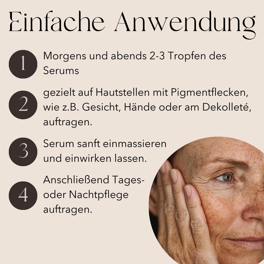 mellow NOIR XTREME Brightening Booster 30ml - Anti Pigmentflecken Serum - Reduziert dunkle Flecken, Altersflecken & Pickelmale im Gesicht und auf der Haut - Vegan - Zertifizierte Naturkosmetik