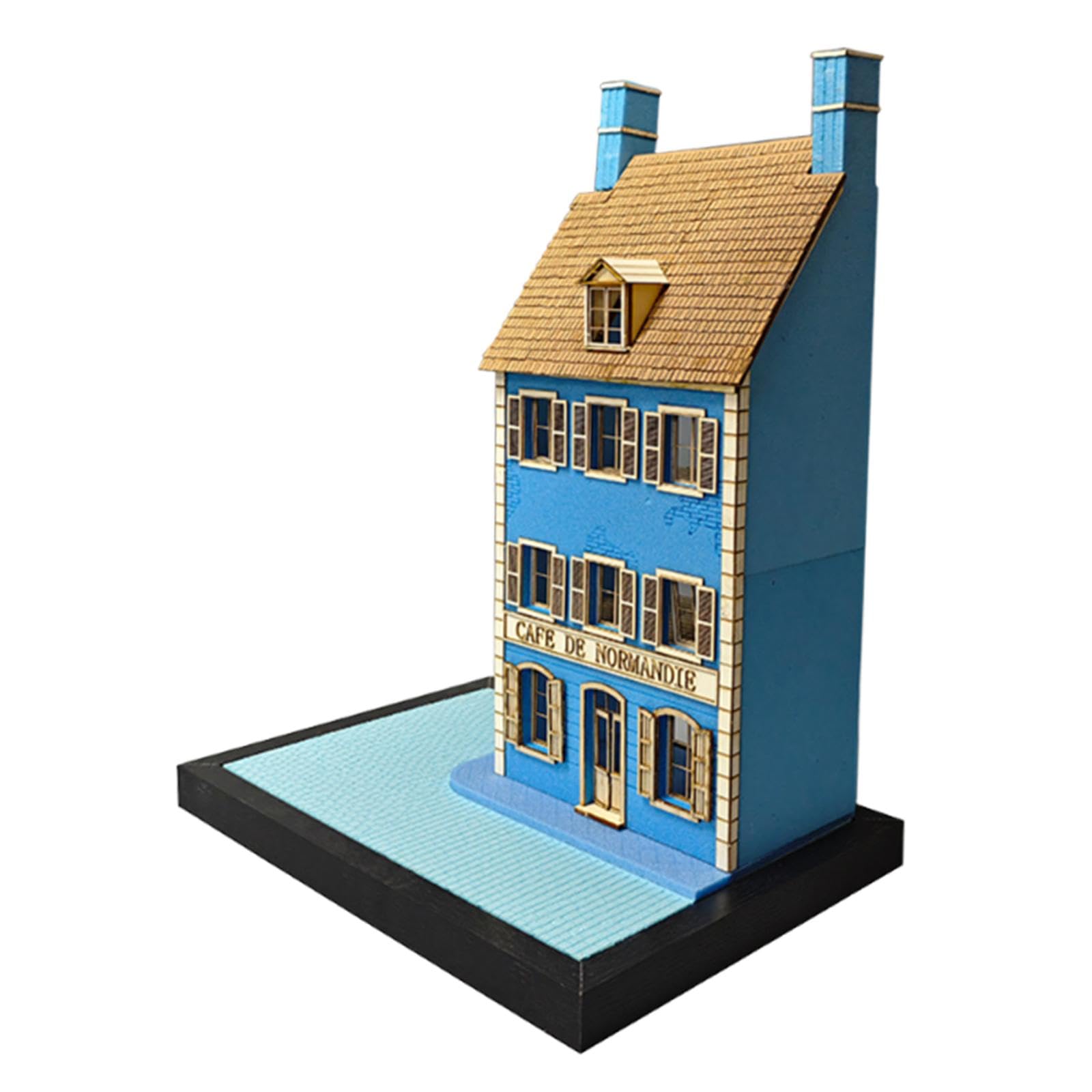 Modellino di Edificio in Ho 1/35 per Plastici Ferroviari E Paesaggi, 30cmx20cmx446cm