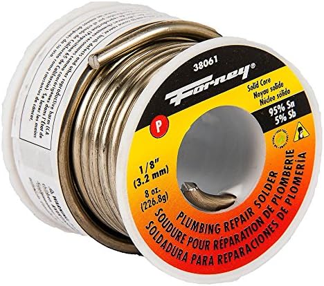 Forney 38062 Solder LF Solid 1/8", 16 oz,Silver