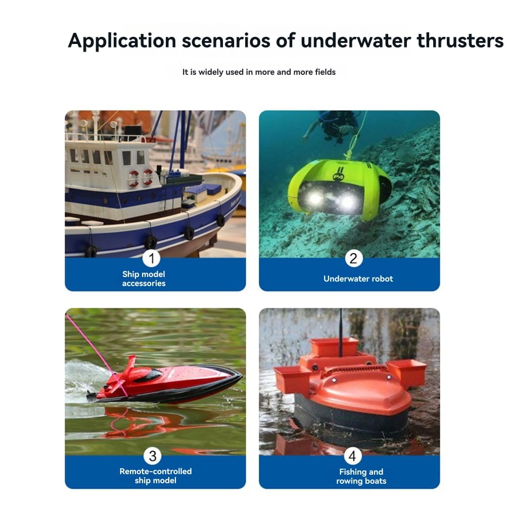 Propulsor Submarino con Motor Sin Escobillas de 400 W para Kayaks y de Paddle Surf. en Sentido Antihorario.