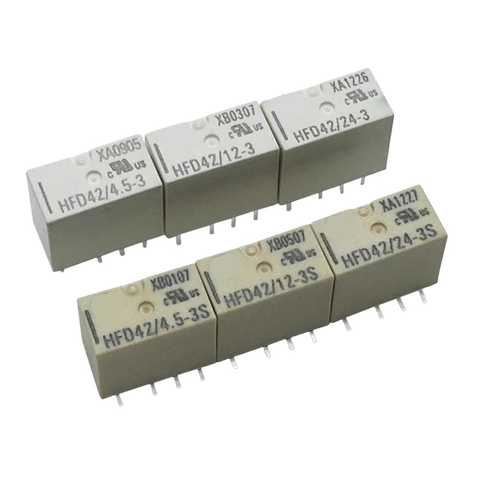 Relais HFD42-5-3 de signal à double jeu de contacts haute précision