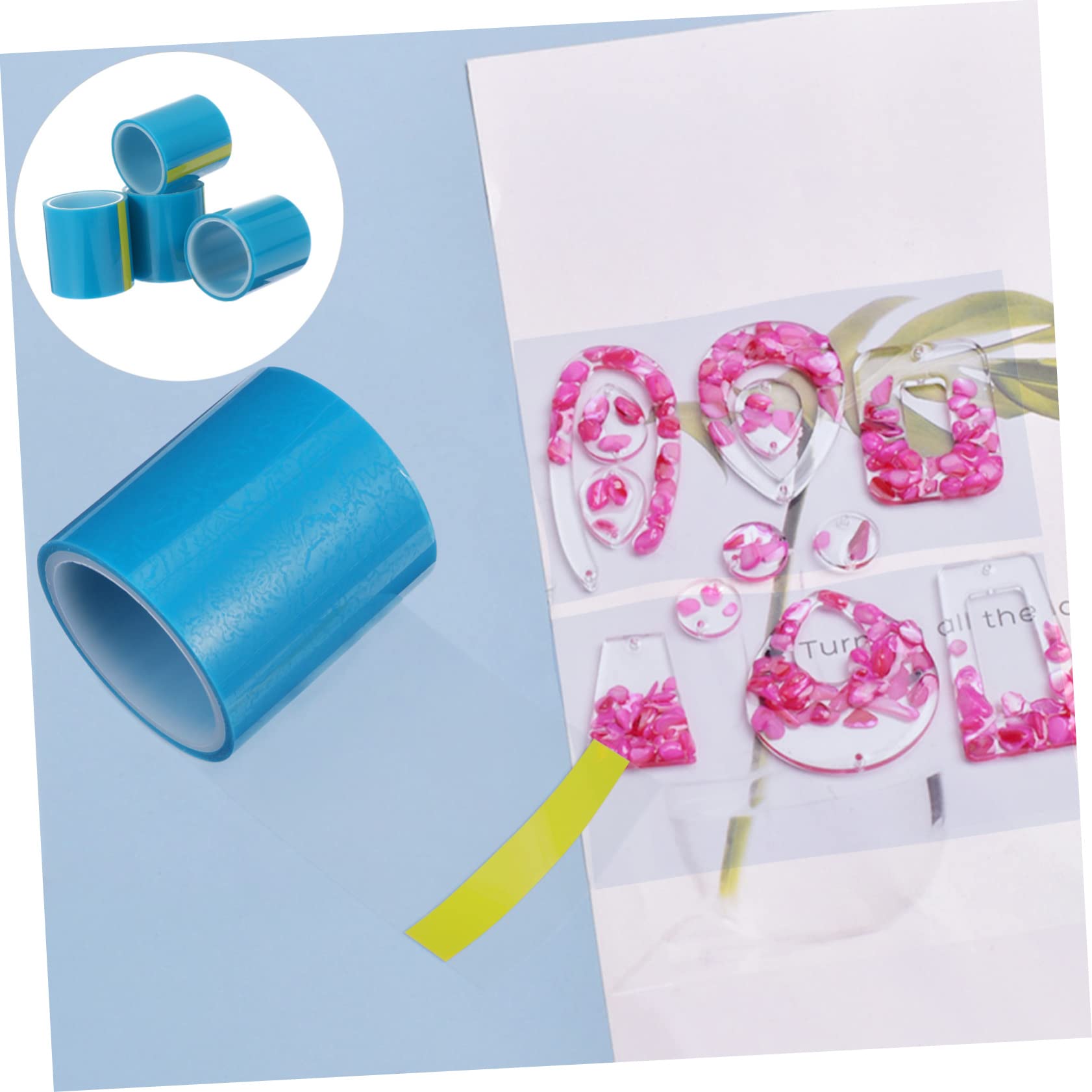 LALAFINA 12pezzi Traceless Adhesive Uv Tapes Per Creazioni Diy Nastro Seamless Blu Per Realizzazione Pendenti Epoxy