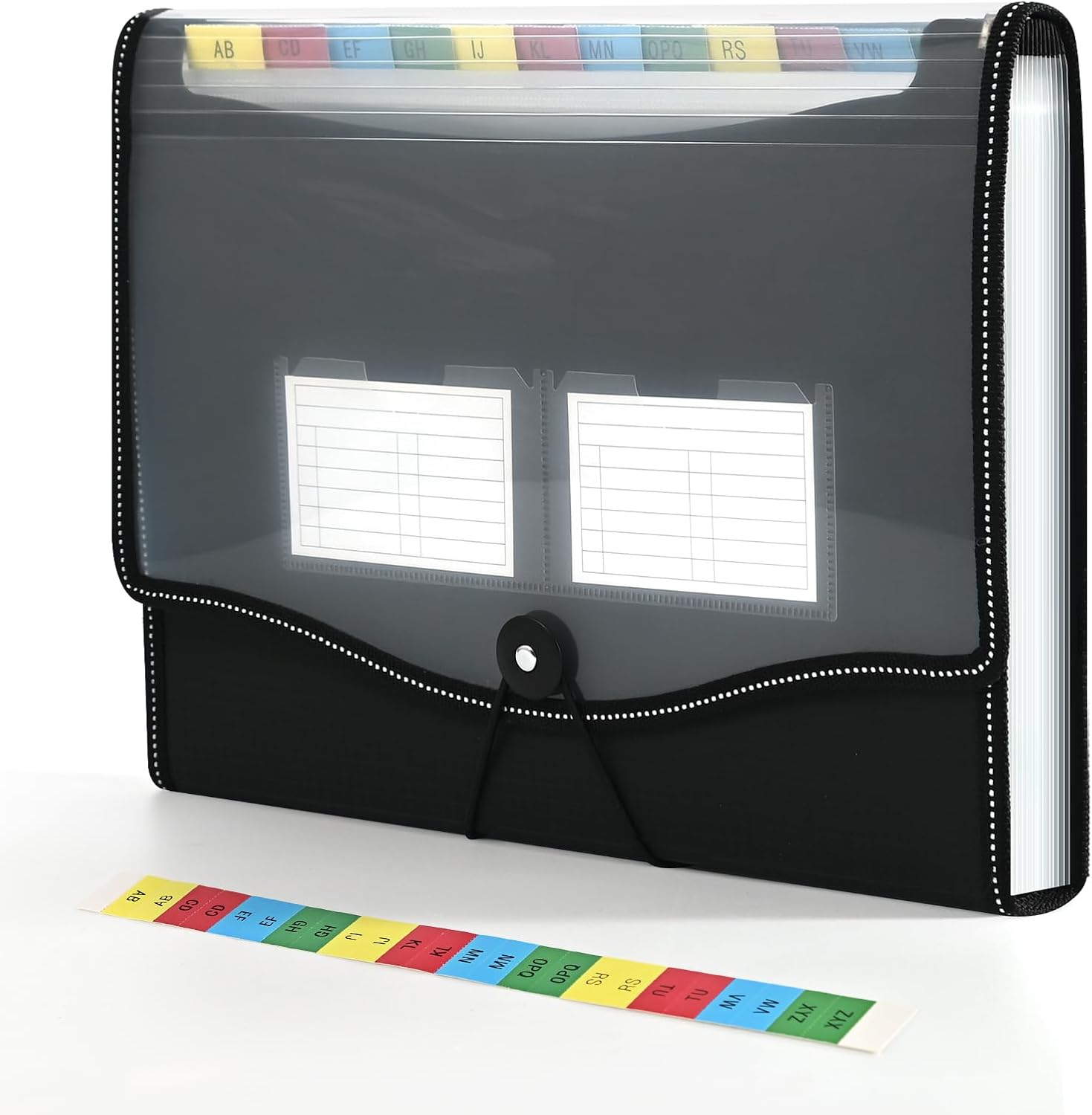 12-Pocket-Expanding File-Folder,Accordion-File-Organizer, A4/US Letter Size Paper Receipt Organizer Accordian Filing Folders (Black-T-12 Pockets) 12-Pocket-Expanding File-Folder,Accordion-File-Organizer, A4/US Letter Size Paper Receipt Organizer Accordian Filing Folders (Black-T-12 Pockets)