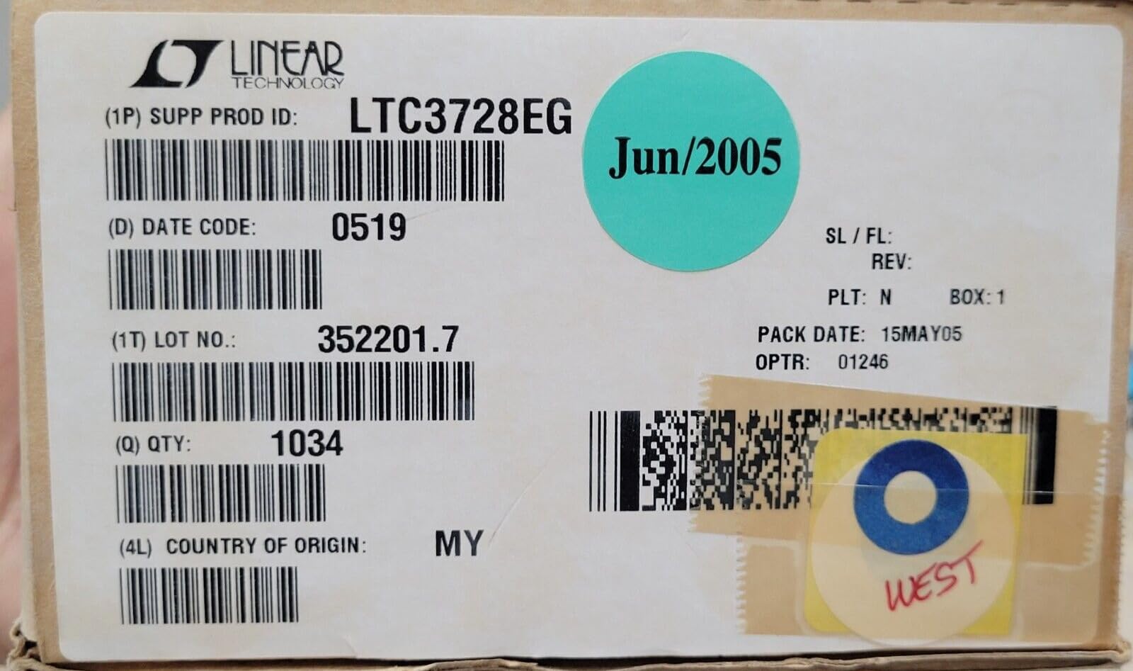 Brand New (1 PC) LTC3728EG Compatible with Linear