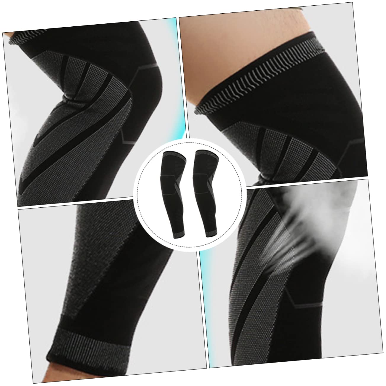 GOOHOCHY Knee Support Cover Cushion for Basketball Football Volleyball Running Tennis Weight Lifting Non-skid Protection Pad