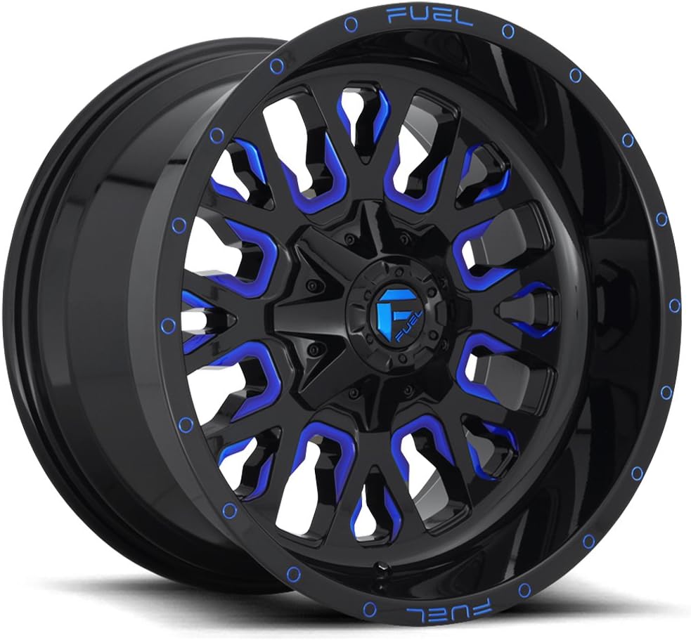 FUEL OFF-ROAD D645 STROKE 18X9, 6X135/5.5, 5.79, 20mm GLOSS BLACK BLUE TINTED CLEAR - D64518909857