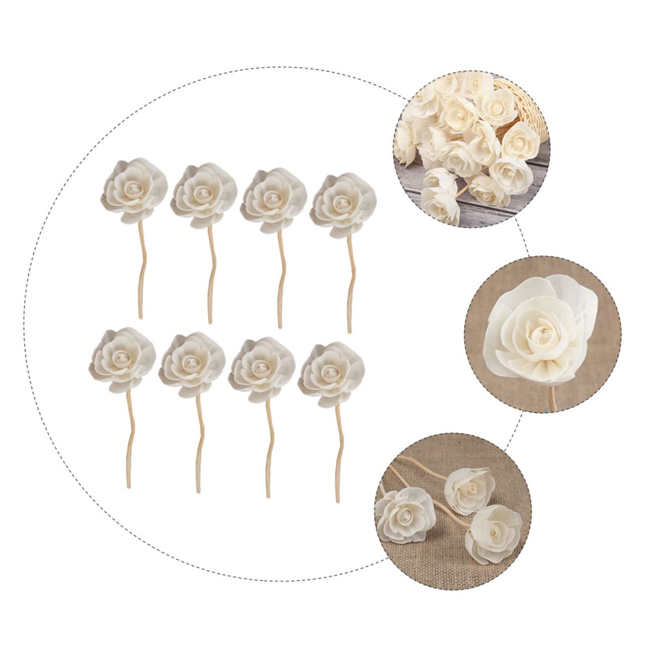 PRETYZOOM STK Rattan tonghua Diffusorsticks mit Blumendiffusor Rattan Room Fragrance Aroma-Diffusor-Sticks Zubehör für Aromadiffusoren im Schlafzimmer Diffusor-Tool hölzern