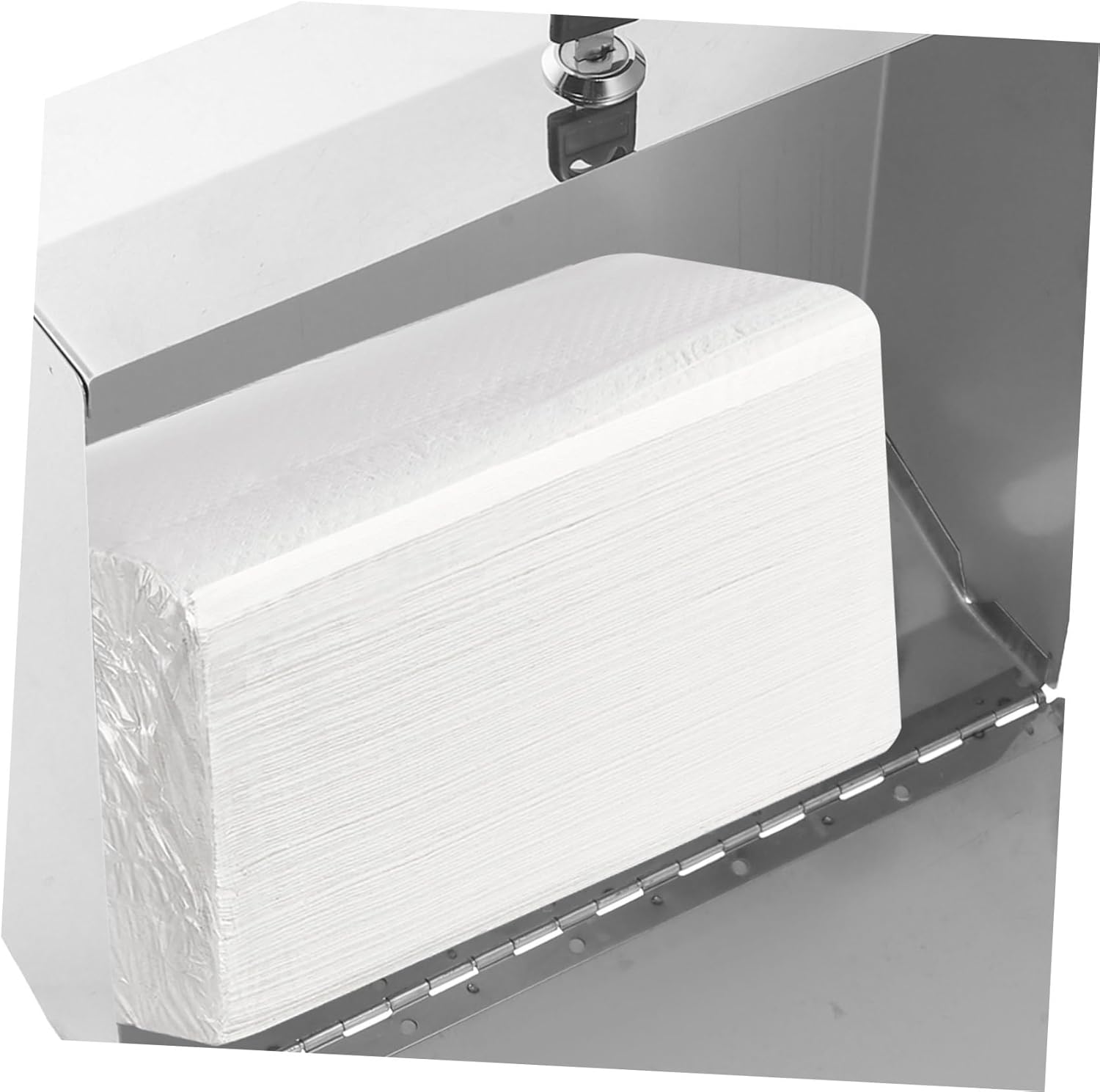 Paper Towel Dispenser Wall Mount for Bathroom Tissue Paper Holder with Elegant Design Quick Replacement for Commercial and Home Use