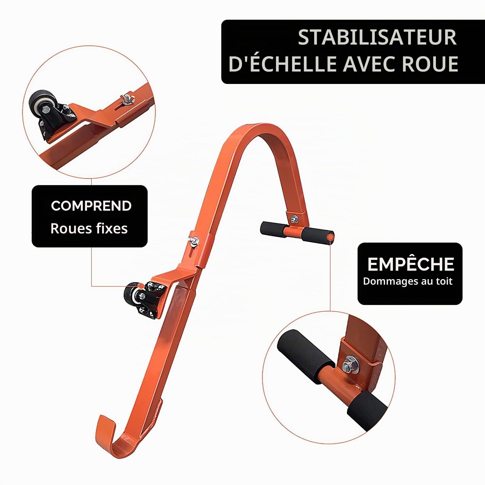 Crochets D'échelle pour Toit, Adaptateur de Toit pour Échelle