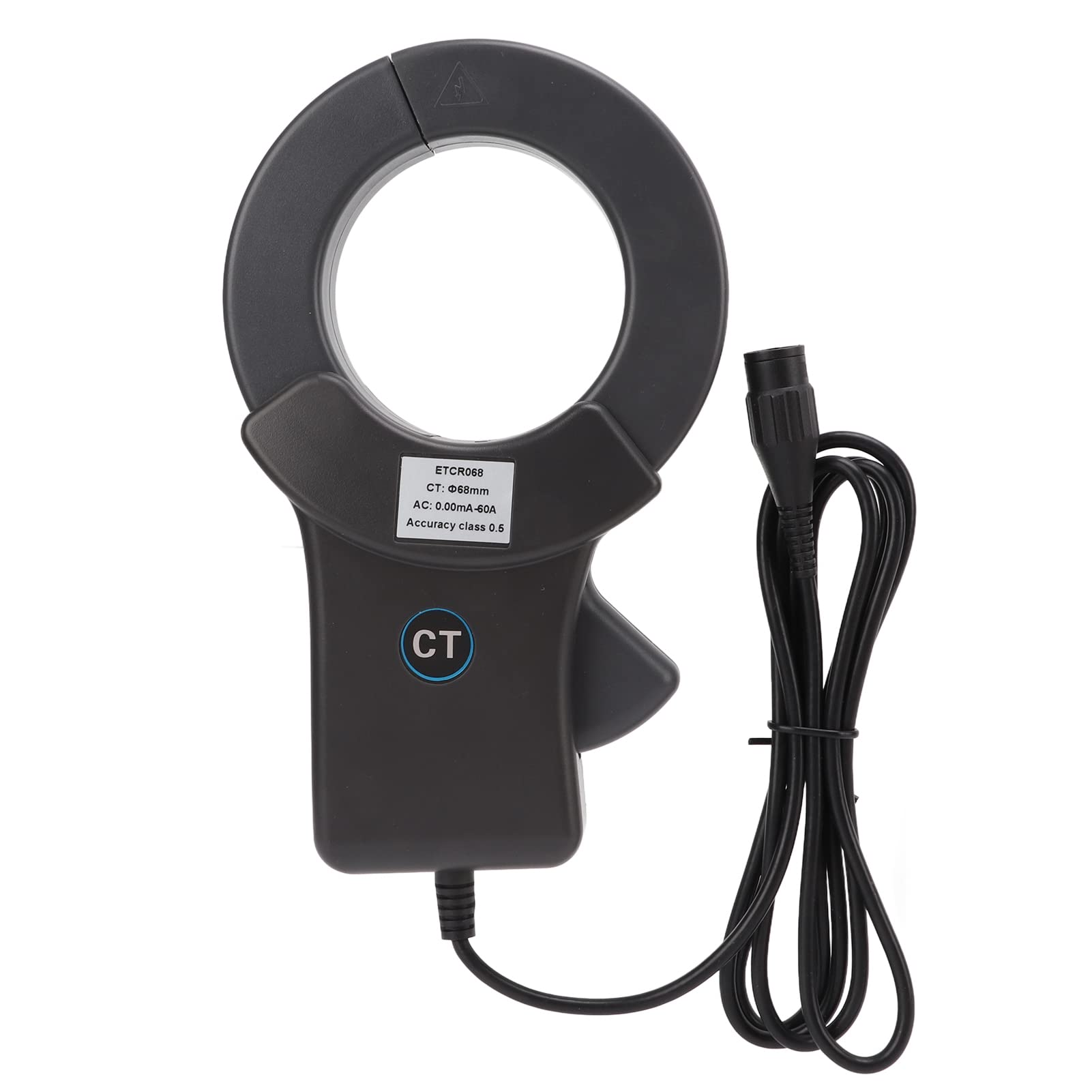Ausla Medidor de Amperios Medidor de Corriente Abierto y Cerrado con Núcleo Permalloy Blindaje de Doble Capa 0.00 MA A 60 A 45 Hz A 100 KHz para Electricistas Registro de Datos de Control Industrial