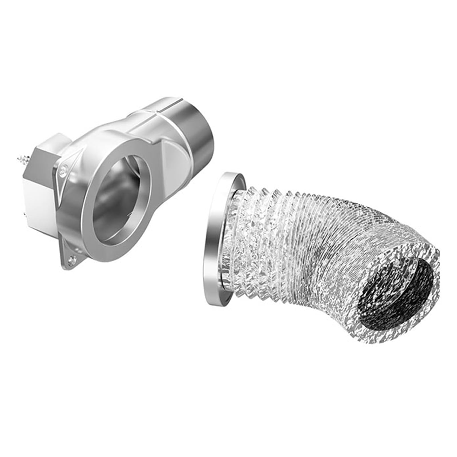 Generic Acoplamiento Magnético de Manguera de Escape de Secadora de 90 Grados con Ajuste Preciso y Diseño que Ahorra Espacio para Secadoras Domésticas y Soluciones de Ventilación Eficientes