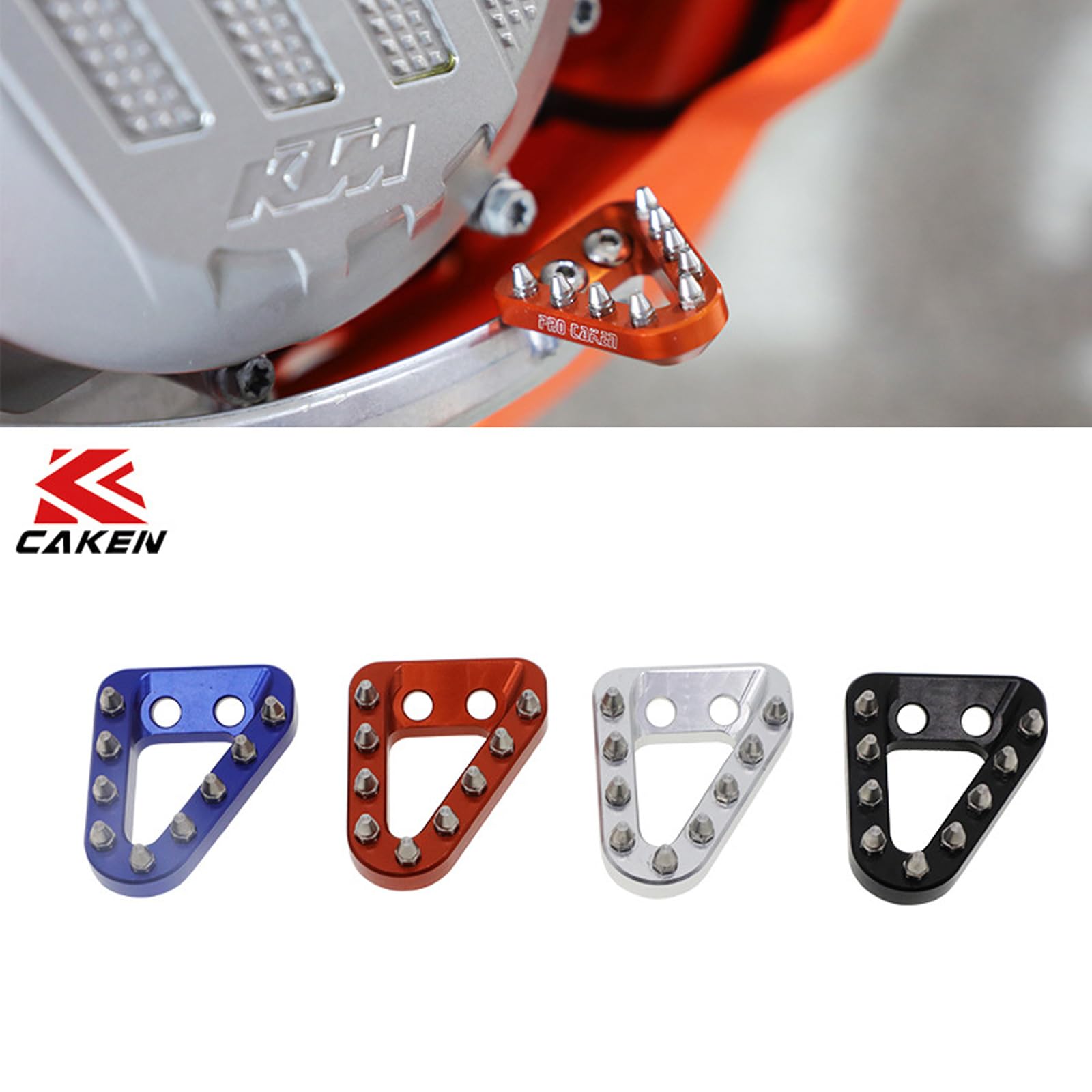 Pedale freno posteriore moto compatibile con 125-501 TC TX TX FC FE FX FS SX SXF EXC EXCF XC XCW XCF TPI 2016-2022, argento