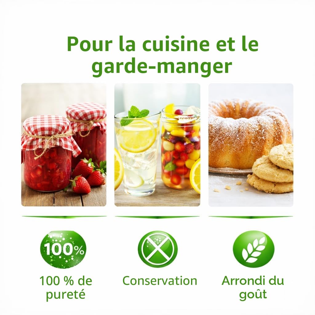 GiDeli Acide Citrique 20kg E330 Qualité Alimentaire - Poudre Blanche Pure pour Pâtisserie et Conserves - Détartrant Naturel Grand Format pour Lave-vaisselle, Lave-linge - Booste Votre Lessive