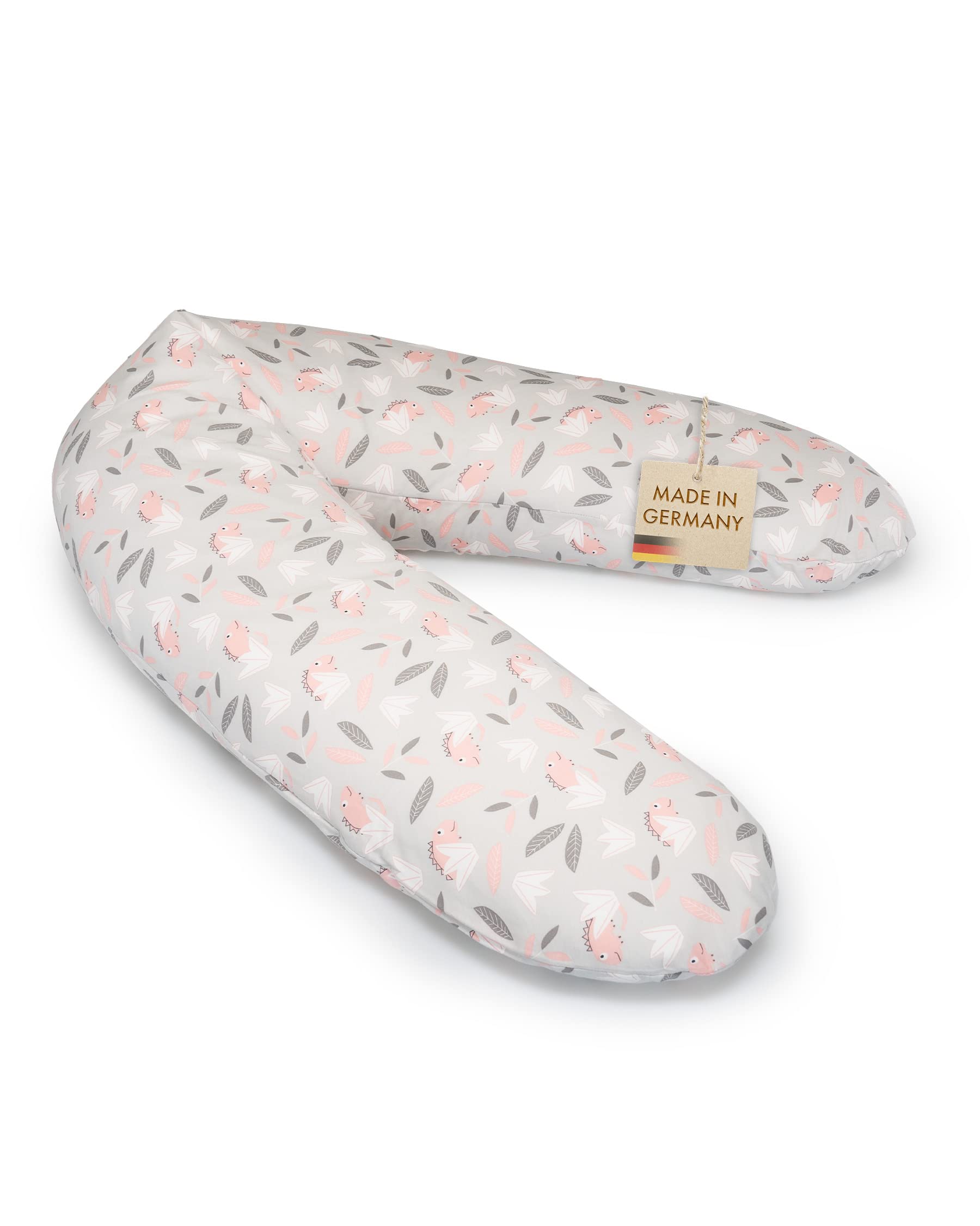 pic Bear Poduszka do karmienia Premium – wysokiej jakości poduszka ciążowa – przyjemna w dotyku poduszka do przechowywania z bawełny – poduszka do spania na boku – 194 cm Premium – Chamäleon