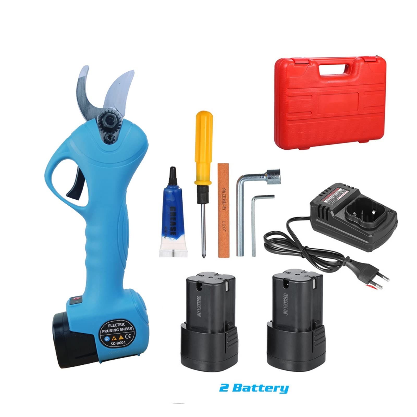 Przenośny elektryczny sekator 16.8V bezprzewodowy sekator litowo-jonowy sekator wydajne nożyczki Bonsai elektryczne gałęzie drzew narzędzia ogrodnicze elektryczne SC-8601