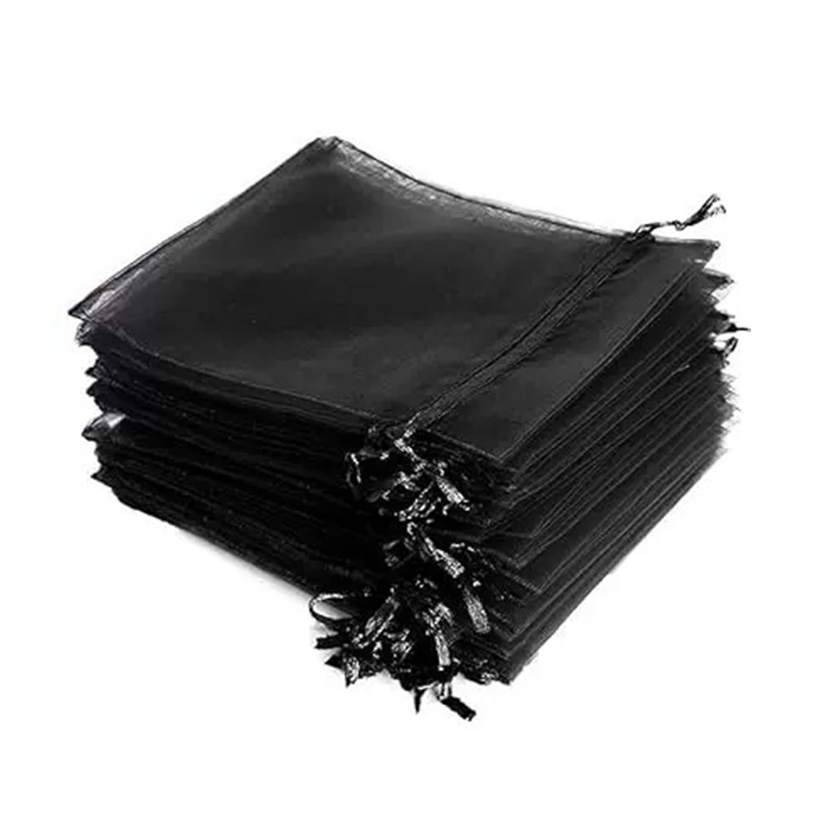 PANGBOER Festival Organza Candy Sacks Halloween Party Accessories with Bat Witches Silhouettes Decorations Pouches Halloween Organza Bags