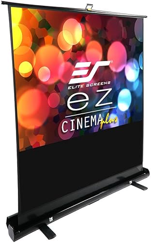 Miniatura 18 de Elite Screens ezCinema Tab-Tension CineGrey 4D, 116 pulgadas 16:9, Pantalla de Proyector Manual de Suelo Elevable ISF de Techo con Rechazo de Luz