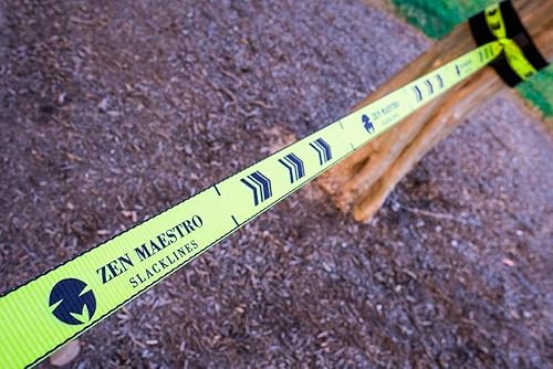 Miniatura 4 de Slackline - Kit completo de 65 pies con protectores de árbol y trinquete línea de entrenamiento opcional bolsa de transporte para entrenamiento de