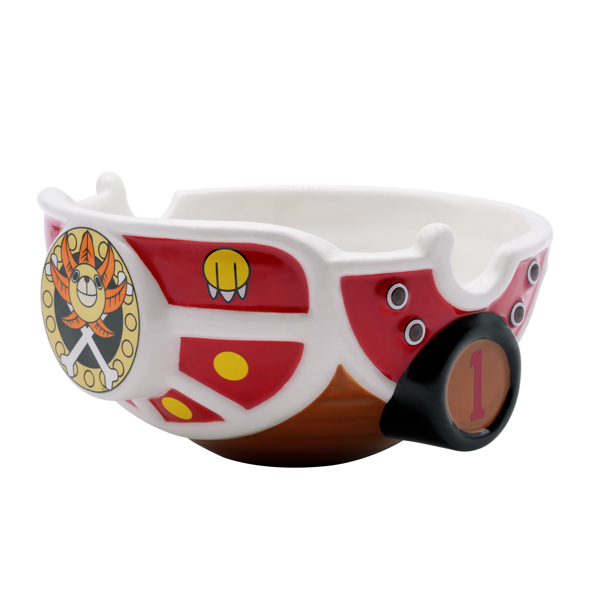ABYstyle One Piece Thousand Sunny Ceramic Cereal Soup Bowl 21 Oz. Anime Manga Home & Kitchen Essentials Gift Dishwasher Microwave Safe