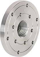 Vista 6 de Placa frontal de torno de madera de 2 pulgadas de acero, placa frontal de portabrocas de máquina de carpintería de husillo de 1 pulgada x 8 TPI