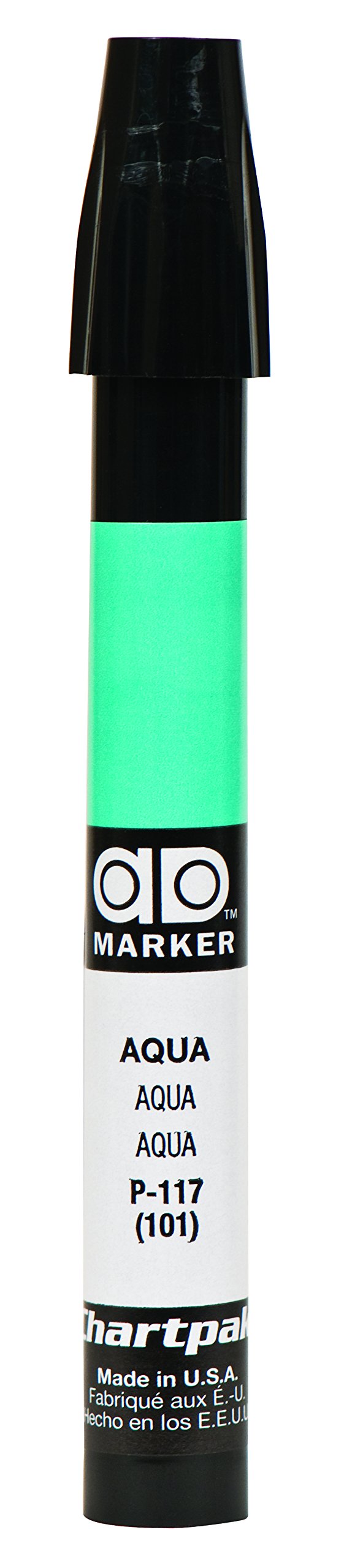 AD MarkerThe Original Chartpak, Tri-Nib, Aqua, 1 Each (P117)