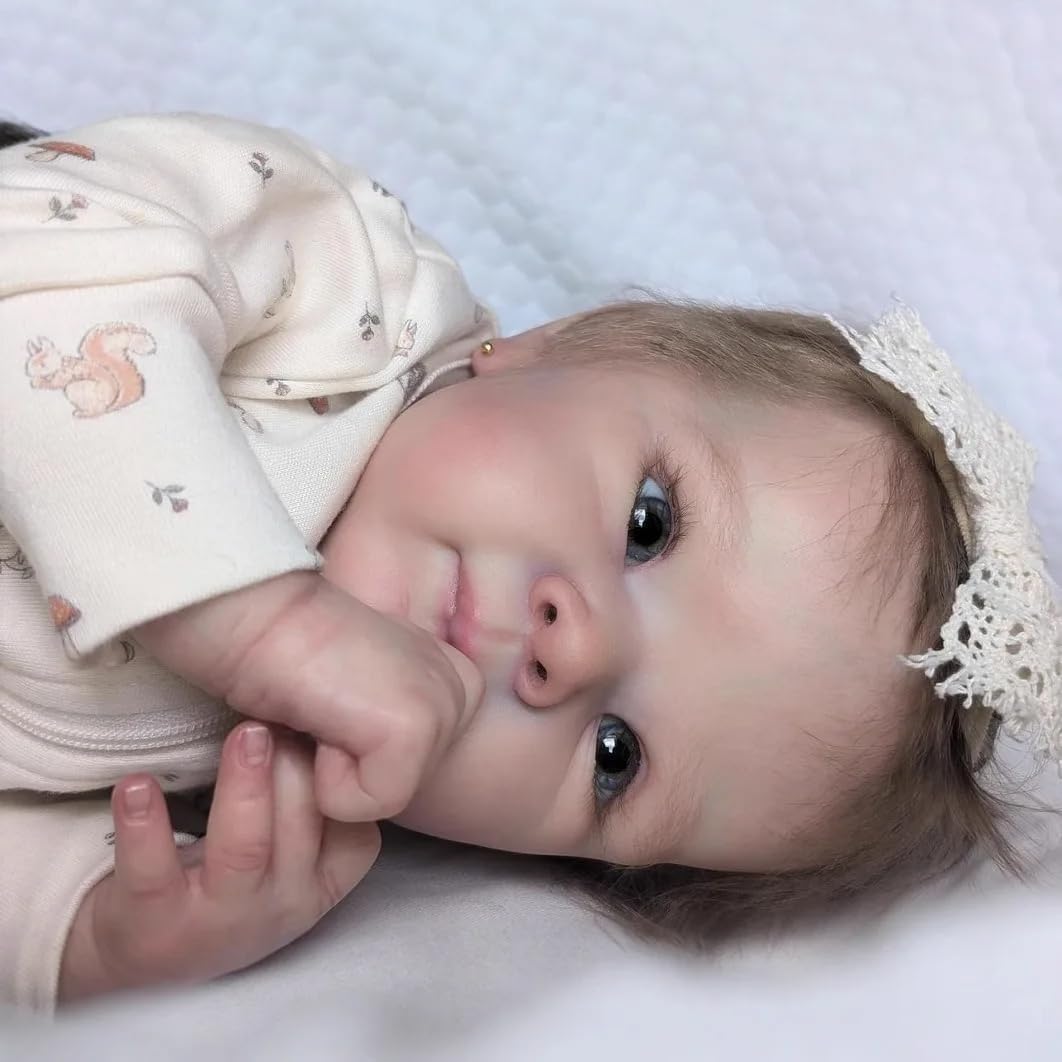 Zero pam Reborn Baby Dolls Realistic Girl Doll 18 Inch Silicone Baby Doll Lifelike Newborn Babies Anatomically Correct Dolls For Girls Toys With Accessories