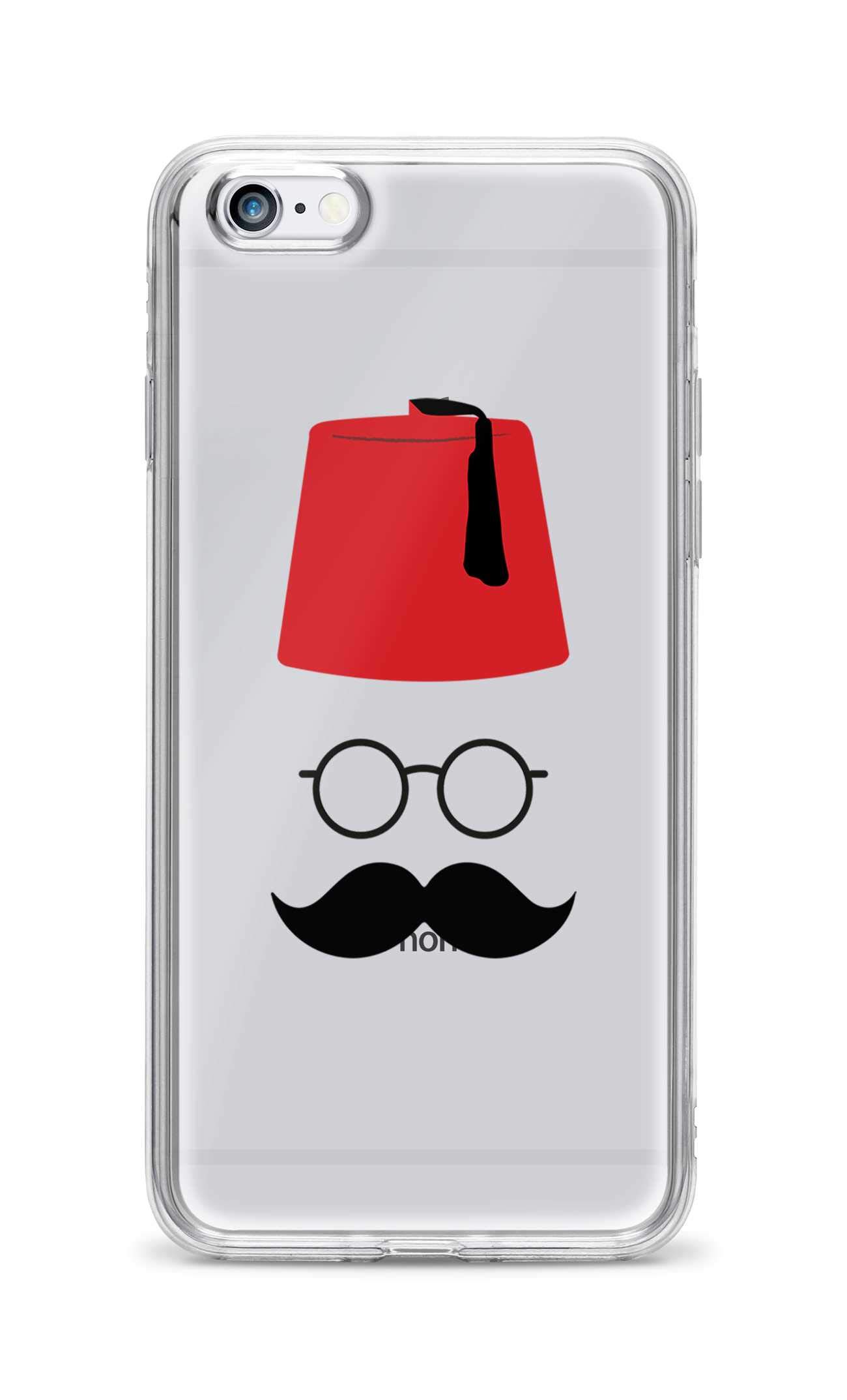 StylizeddCase Compatible with Apple iPhone 6s/ 6 Classic Clear Case Soft TPU Gel Thin Flexible Cover - Moussy Basha