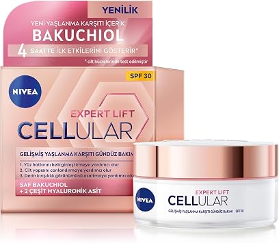 Nivea Hyaluronic Cellular + Elasticity and Contour Day Cream, Anti-Wrinkle Day Cream with SPF 30, Firming Face Cream for Strengthened and Elastic Skin