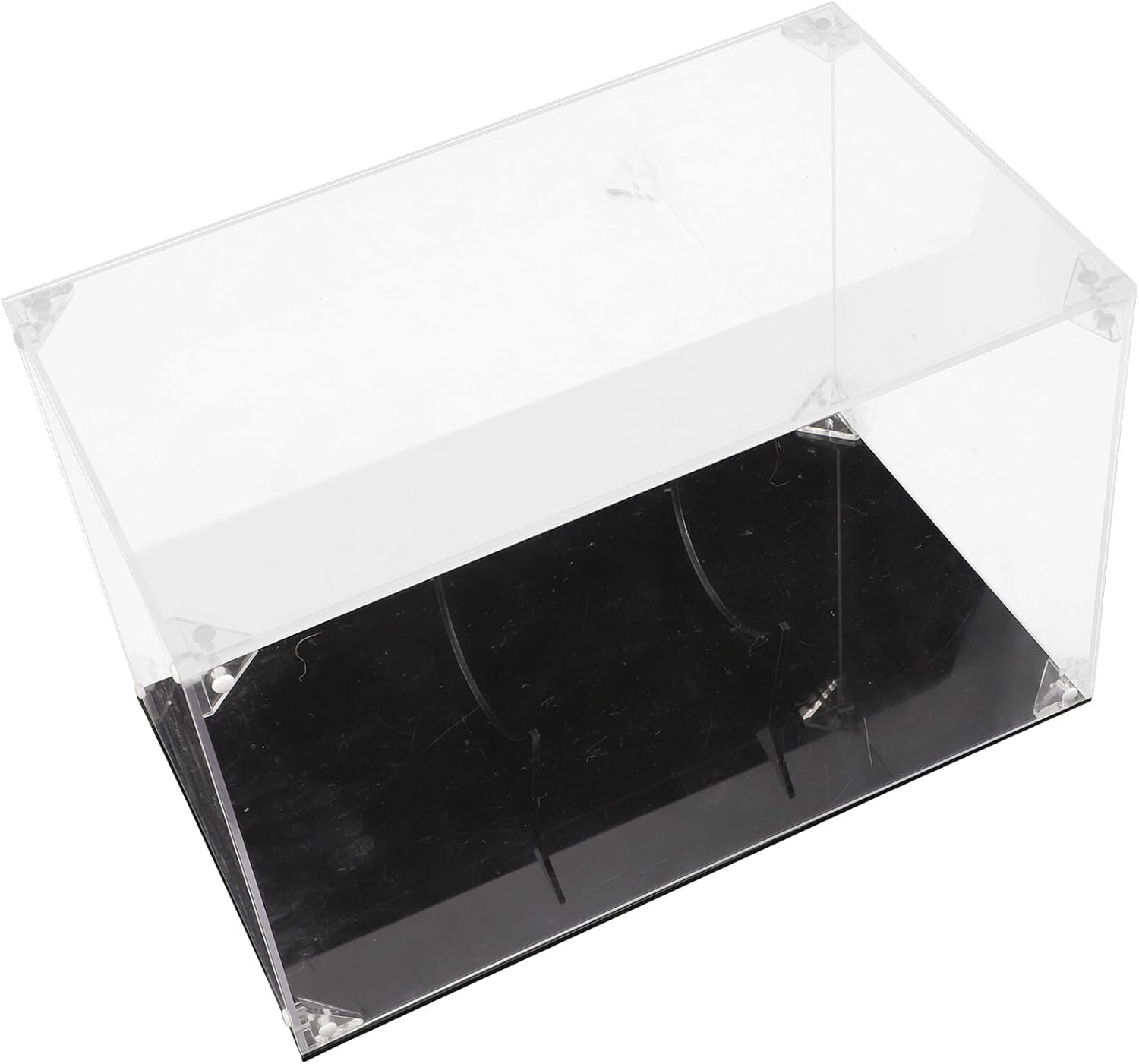 Alipis Acrylic Rugby Display Case Detachable Desktop Rugby Holder Collection Storage Box for Sports Memorabilia and Tabletop Football Display