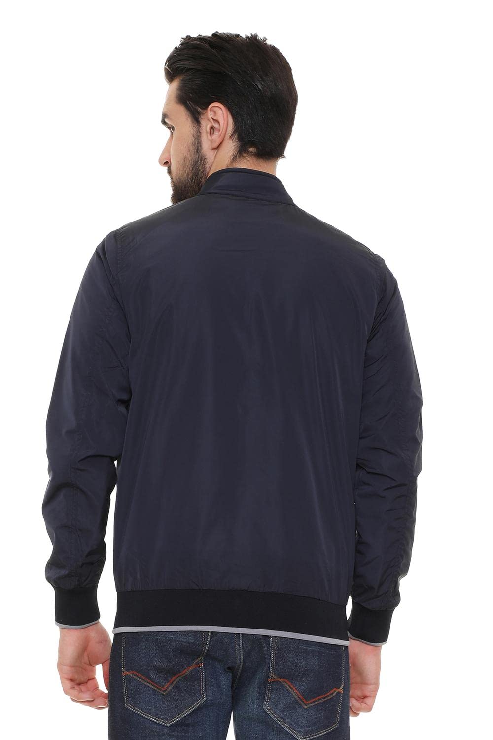 Allen Solly Men's A-Line Coat (ASJKOBOPN25774_Navy_S 1