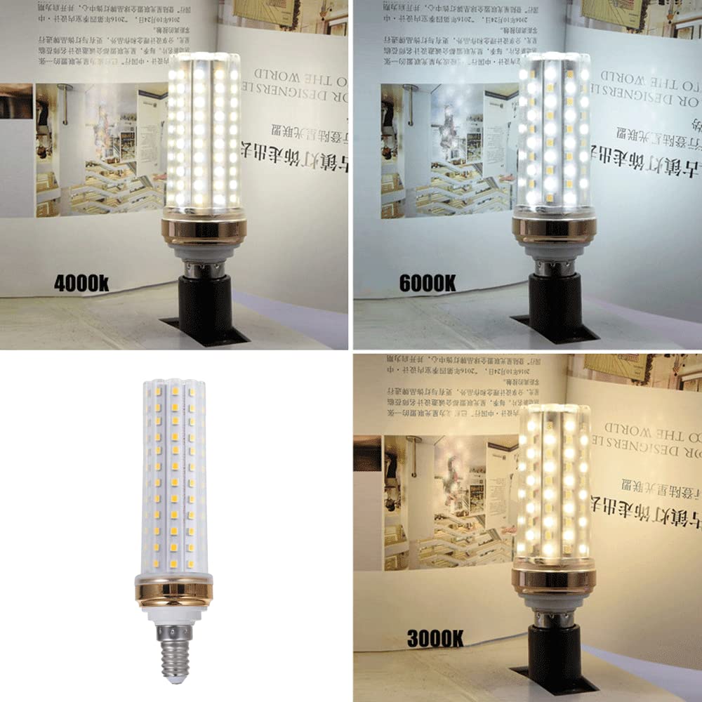 10-pak - Żarówka LED kukurydziana, 12W 20W 24W 3000K Ciepła biel 6000K Biel światła dziennego, 1000-2000 lumenów, Podstawa E14 Nieściemnialna żarówka LED, Standardowa wymiana