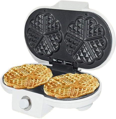 Asdf Heart Waffle Iron Non Stick Easy Clean 10 Heart Waffles Amazon De Home Kitchen